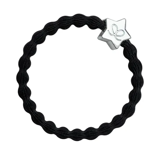 By Eloise London Silver Diamanté Star Black (černá)