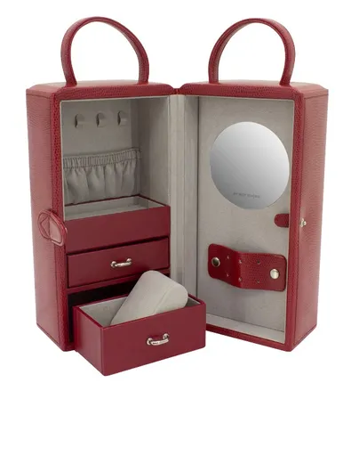 Friedrich Lederwaren Luxusní červená šperkovnice Milano 20141-4