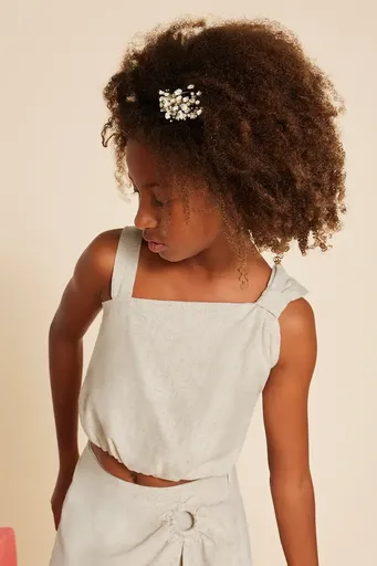 Dětská halenka s příměsí lnu Mayoral