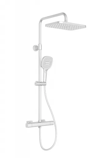 KFA Dešťová hlavice Malaga s termostatickou sprchou, nástěnná, bílá 5756-910-44