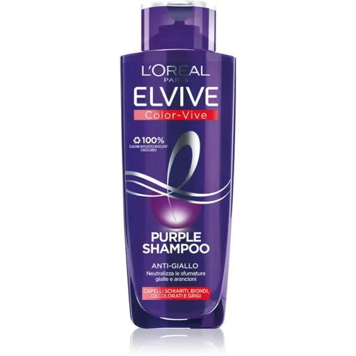 L’Oréal Paris Elseve Color-Vive Purple šampon neutralizující žluté tóny 200 ml
