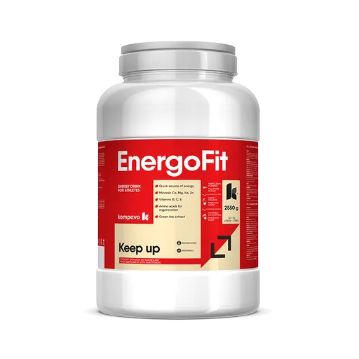 KOMPAVA Sportovní energetický nápoj EnergoFit 2550g černý rybíz