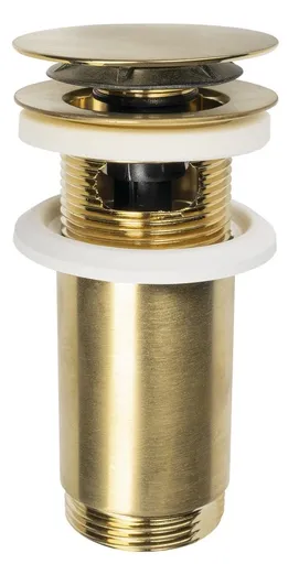 Omp Tea Umyvadlová výpust 5/4“, click-clack, velká zátka, max 80, zlato mat 7533.370.5.36