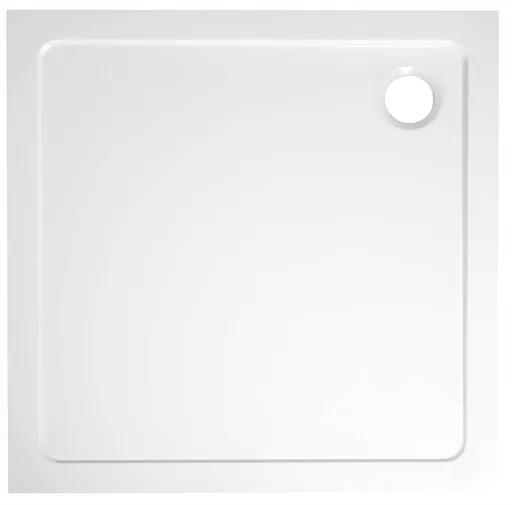 AQUALINE TECMI sprchová vanička z litého mramoru, čtverec 90x90cm, bílá PQ009