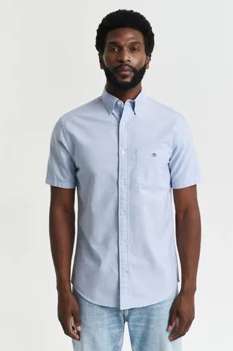 KOŠILE GANT REG CLASSIC OXFORD SS SHIRT LIGHT BLUE