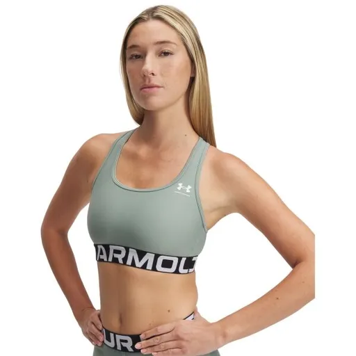 Under Armour HG MID BRANDED Dámská podprsenka, světle zelená, velikost