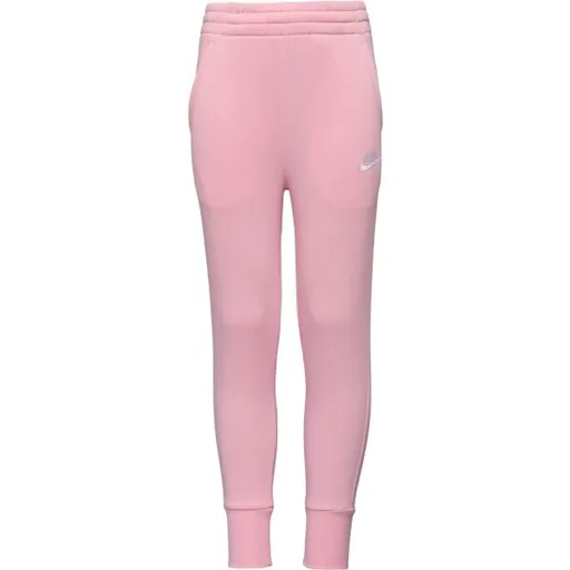 Nike SPORTSWEAR CLUB FLEECE Dívčí tepláky, růžová, velikost