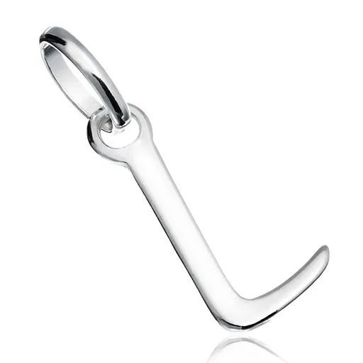 Přívěsek ze stříbra 925 - lesklé písmeno L