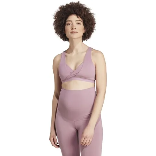 adidas YOGA BRA Dámská podprsenka, fialová, velikost XS A-C