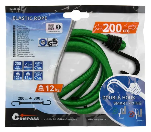 Compass 88345 COMPASS Upínač pružný 200 cm, TÜV/GS