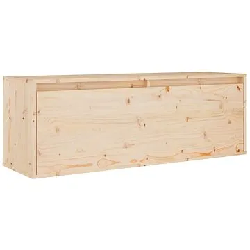 Shumee Nástěnná skříňka 100 × 30 × 35 cm, masivní borové dřevo (813465)
