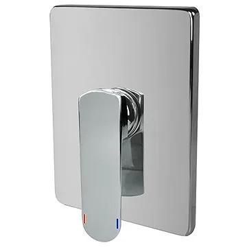 Mereo Sprchová podomítková baterie bez přepínače, Mada, Mbox, hranatý kryt, chrom