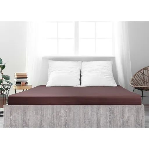 4Home jersey prostěradlo Ideál tmavě hnědá, 60 x 120 cm