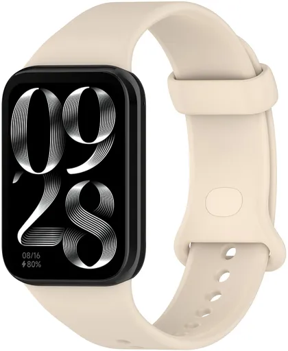 4wrist Silikonový řemínek pro Xiaomi 9 Pro a 8 Pro - Beige