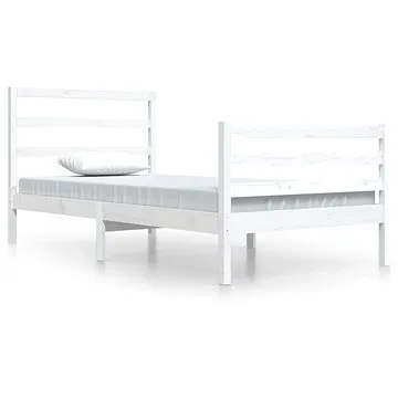 Rám postele bílý masivní borovice 100 × 200 cm, 3104997 (3104997)