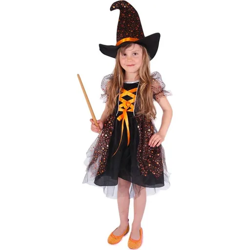 Rappa Kostým Čarodějnice Hvězdička vel. S