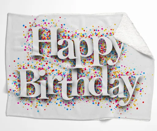 Deka Happy Birthday (Podšití beránkem: ANO)