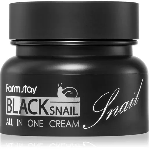 Farmstay Black Snail All-In One výživný pleťový krém s hlemýždím extraktem 100 ml