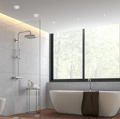 Stropní svítidlo bílé kulaté IP65 hermetické SH-06