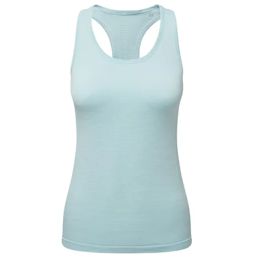 TriDri® Dámské bezešvé sportovní tílko 3D fit - Nebesky modrý melír | L