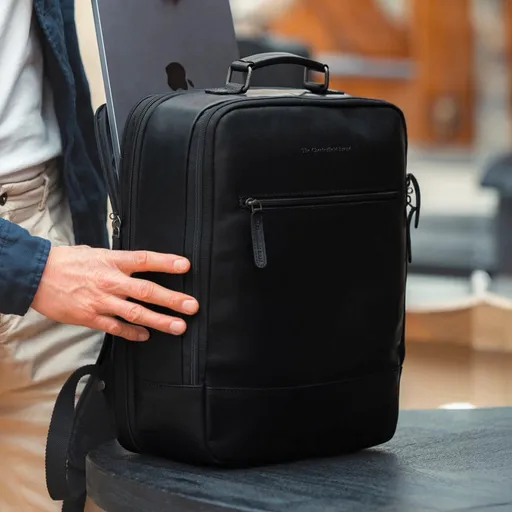 Cestovní kožený batoh The Chesterfield Brand Jamaica - černá