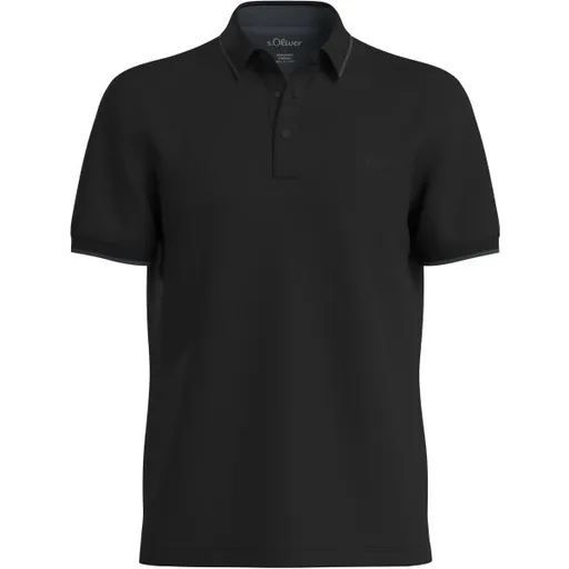 s.Oliver RL POLO NOOS Pánská polokošile, černá, velikost