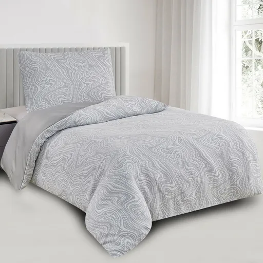 Žakárové povlečení Colorado šedá, 140 x 200 cm, 70 x 90 cm