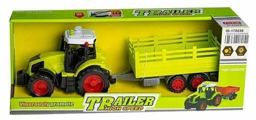 Traktor s přívěsem na setrvačník