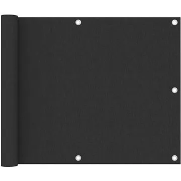 Balkónová zástěna antracitová 75 x 300 cm oxfordská látka (134864)