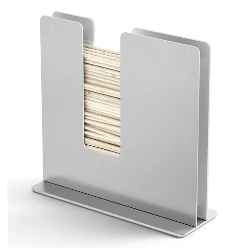 Zásobník na párátka LINU 9 cm, stříbrná, nerezová ocel, Zack