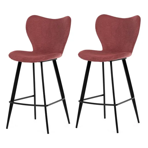 Sada barových židlí B-1068 RED2, 2 ks