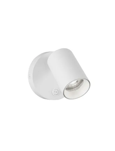 NOVA LUCE bodové svítidlo NET bílý hliník vypínač na těle GU10 1x10W IP20 220-240V bez žárovky 9011921