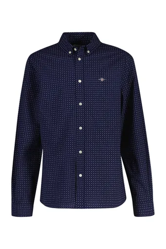 KOŠILE GANT POPLIN MICRO PRINT BD SHIRT CLASSIC BLUE