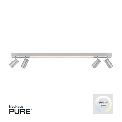 PAUL NEUHAUS PURE LINES LED bodové svítidlo stmívatelné otočné CCT 2700-5000K hliník 6121-95