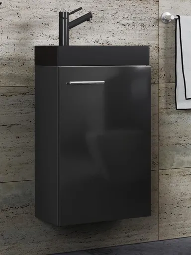 VCM Umyvadlová skříňka Slito BL, černé