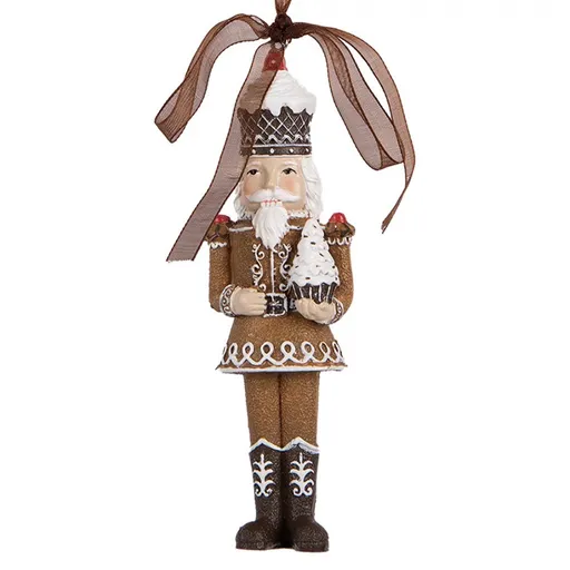 Rezavý svícen ve tvaru domků Brocante rust Amster  - 30*9*11 cm Clayre & Eef