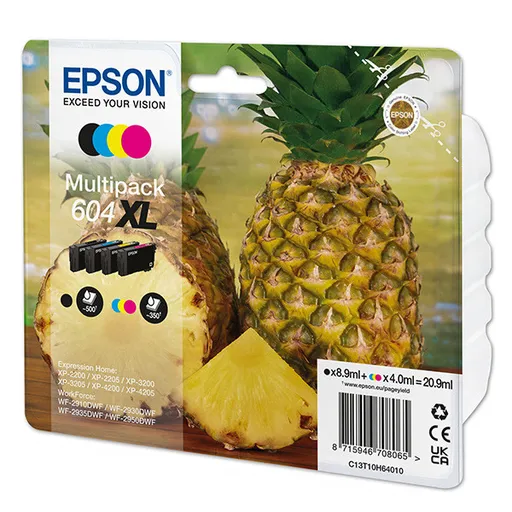 EPSON C13T10H64010 - originální cartridge, černá + barevná, 1x8,9ml/3x4ml