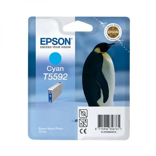 EPSON T5592 (C13T55924010) - originální cartridge, azurová, 13ml
