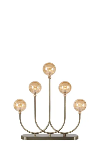 Markslöjd Enys mosazný a jantarový vánoční svícen