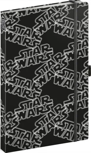 Notes - Star Wars Black linkovaný, 13 × 21 cm