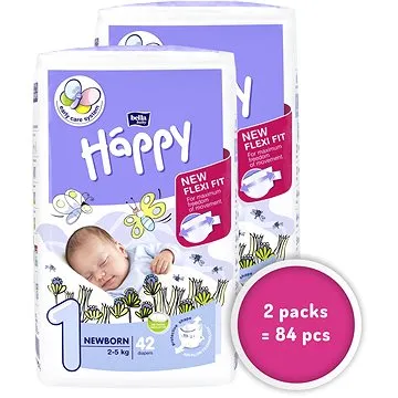 BELLA Baby Happy New Born vel. 1 (2× 42 ks) (PLN107s2)