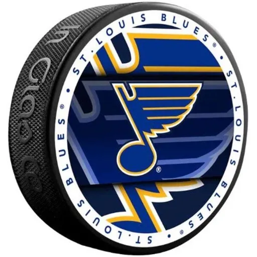 INGLASCO ST. LOUIS BLUES MEDALLION BLISTER Fanouškovský hokejový puk, černá, velikost