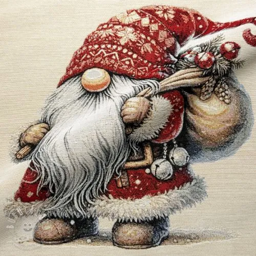 Dekorační látka GOBELIN PREMIUM Happy Gnome PANEL