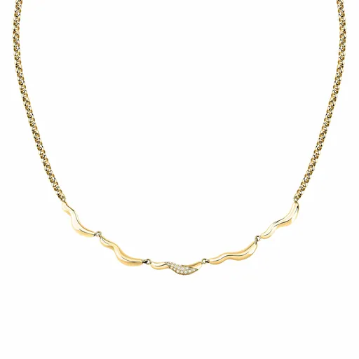 Morellato Elegantní pozlacený náhrdelník s krystaly Design SAYP01