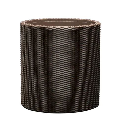 Keter květináč Cylinder M 18 l, hnědá
