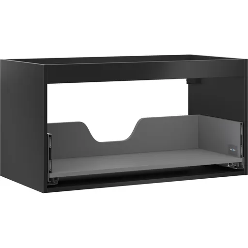 MEXEN Box-A skříňka pro umyvadlo 90, 1 šuplík, černá mat 91AX0-0900-470-1-71