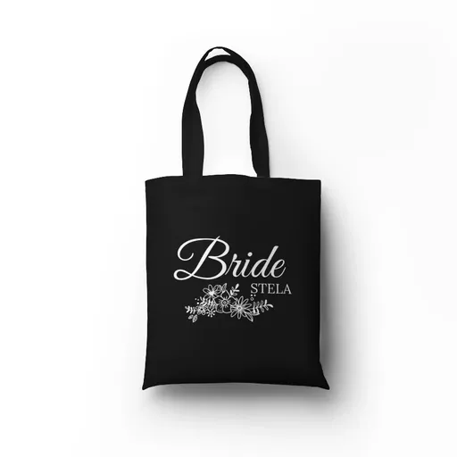 Personal Plátěná taška s potiskem - Bride Barva: Čierna