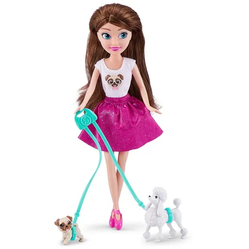 Zuru Panenka Sparkle Girlz se dvěma pejsky