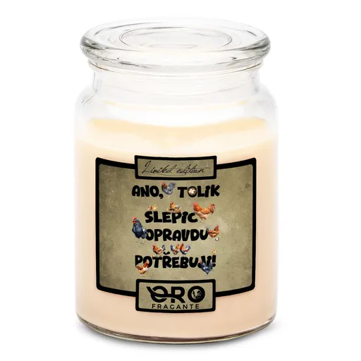 Svíčka Tolik slepic (Vůně svíčky: Vanilka)