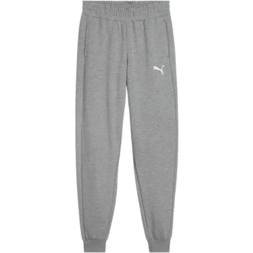 Puma TEAMGOAL CASUALS PANTS JR Chlapecké fotbalové tepláky, šedá, velikost